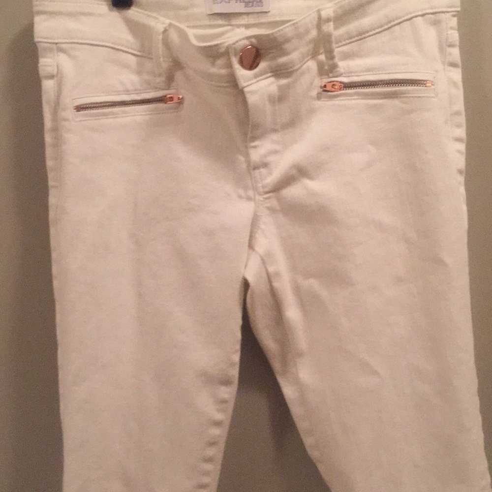 Express white jeans